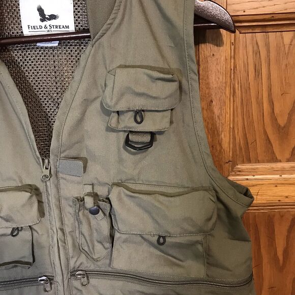 Field & Stream 20 Pocket Outdoor Utility Vest Men's M Fly Fishing Hiking Hunting - Picture 4 of 13